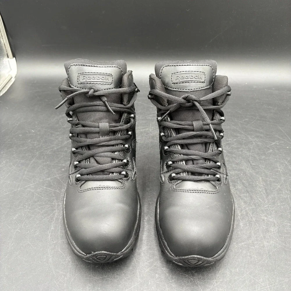 Reebok Work Rapid Response Black Composite Toe Tactical Boots Men 5 Women 7